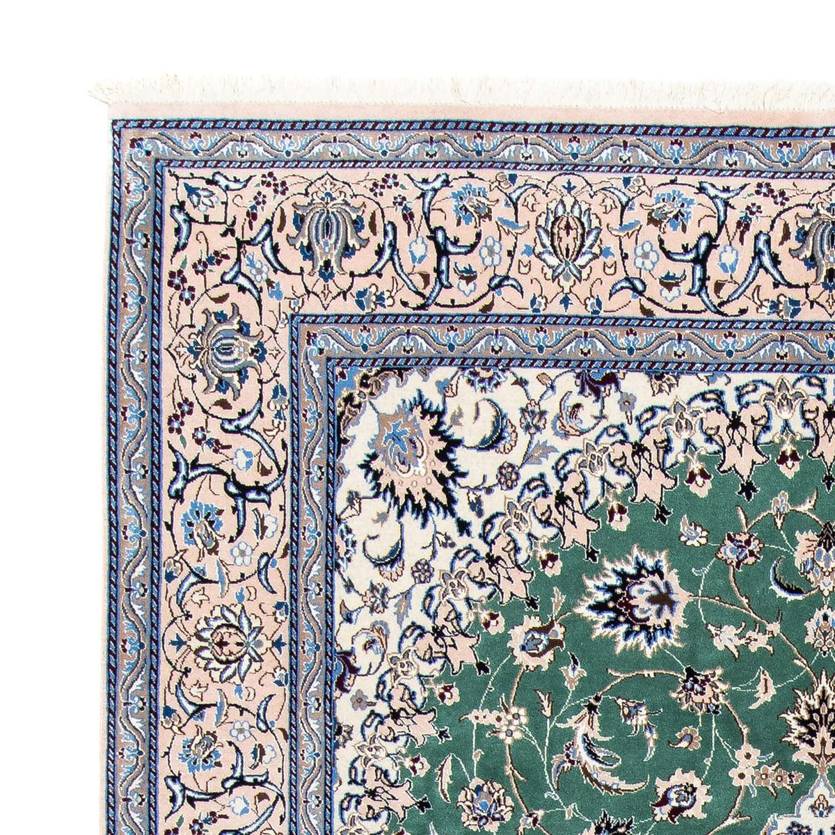 Tapis persan - Nain - Royal - 293 x 198 cm - vert