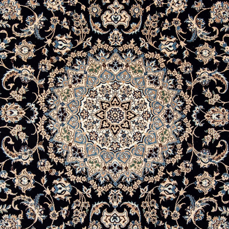 Tapis persan - Nain - Royal - 316 x 208 cm - bleu foncé