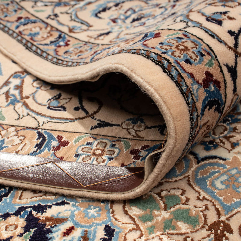 Tapis persan - Nain - Royal - 316 x 208 cm - bleu foncé