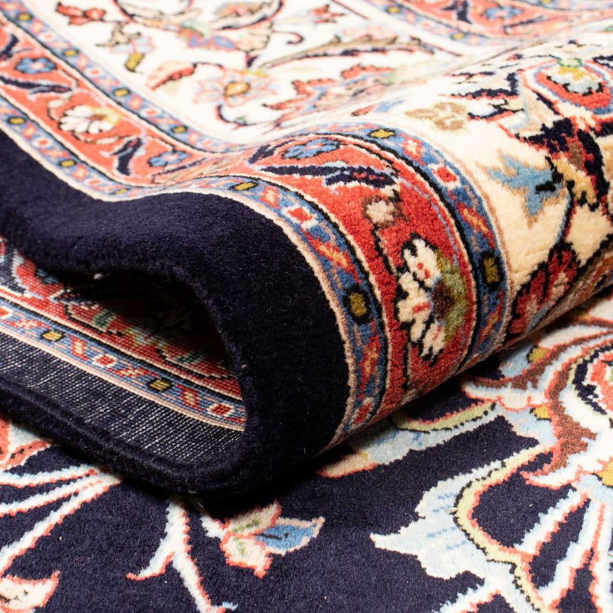 Tapis persan - Classique - 277 x 218 cm - bleu foncé