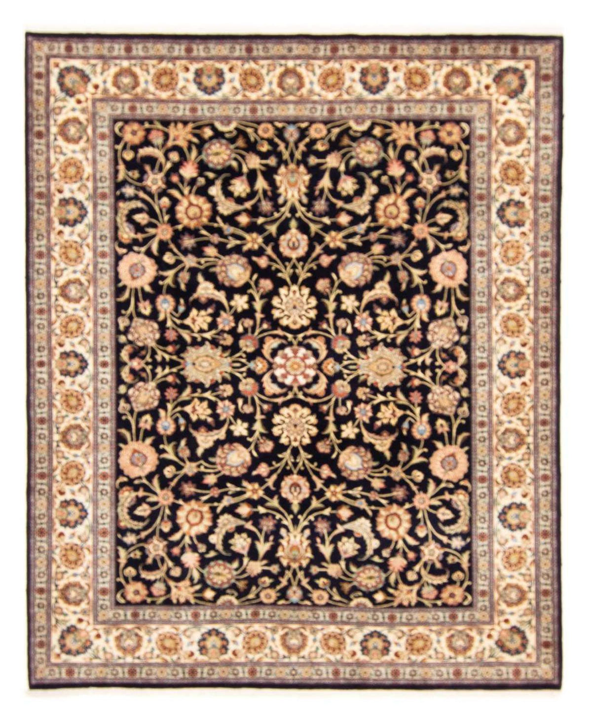 Tapis persan - Classique - 276 x 217 cm - bleu foncé