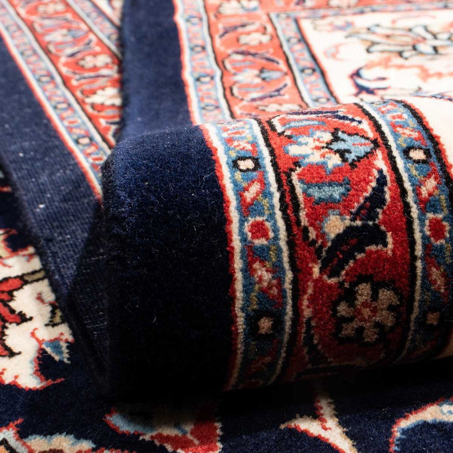 Tapis persan - Classique - 292 x 202 cm - bleu foncé