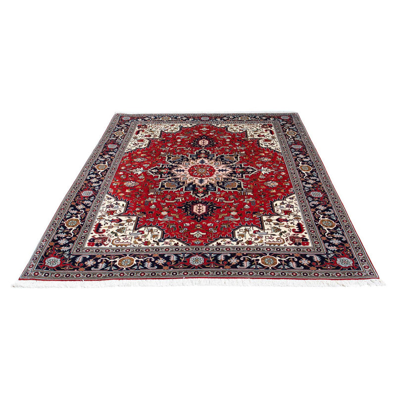 Tapis persan - Tabriz - Royal - 196 x 152 cm - rouge foncé