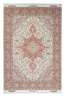 Tapis persan - Tabriz - Royal - 212 x 151 cm - beige
