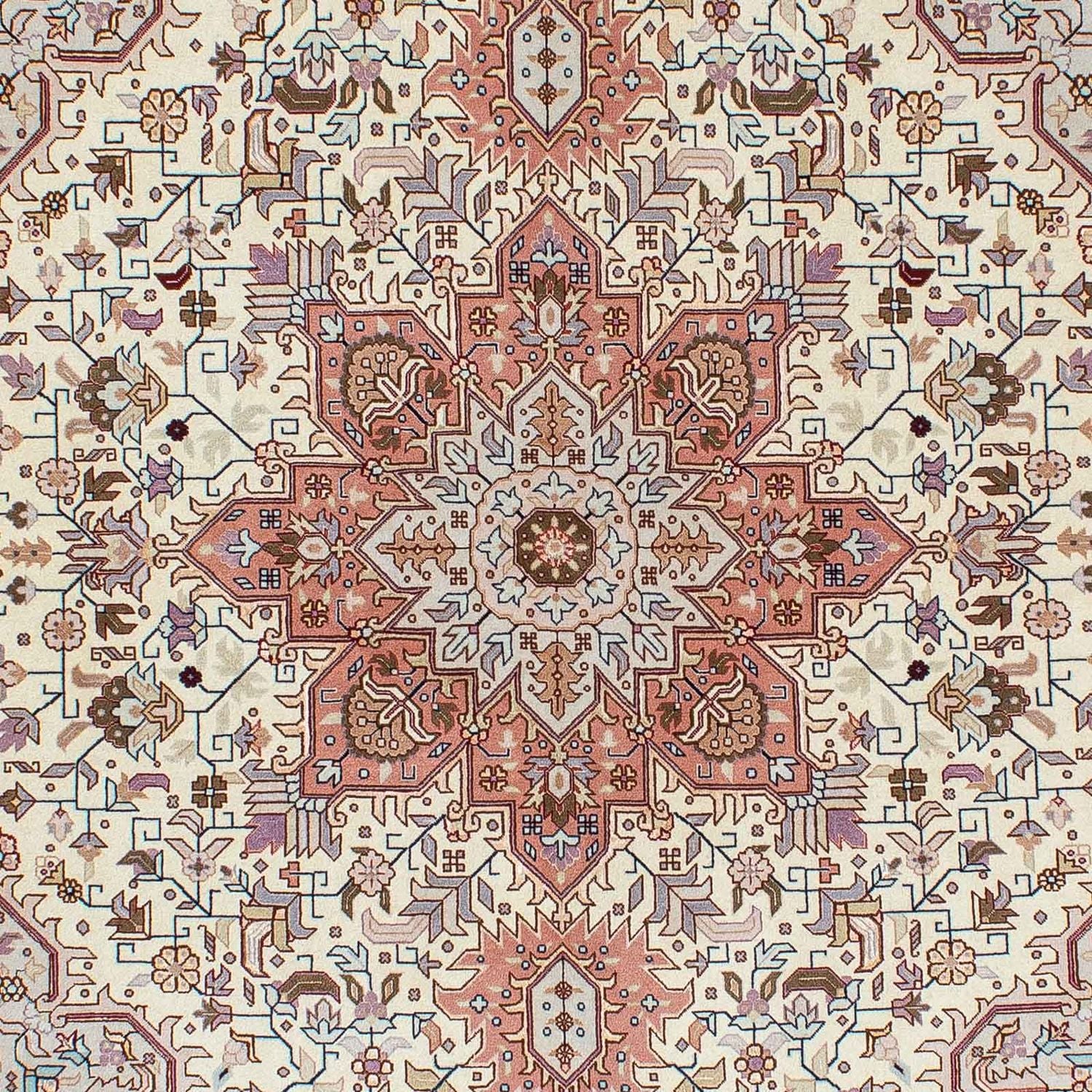 Tapis persan - Tabriz - Royal - 208 x 156 cm - beige