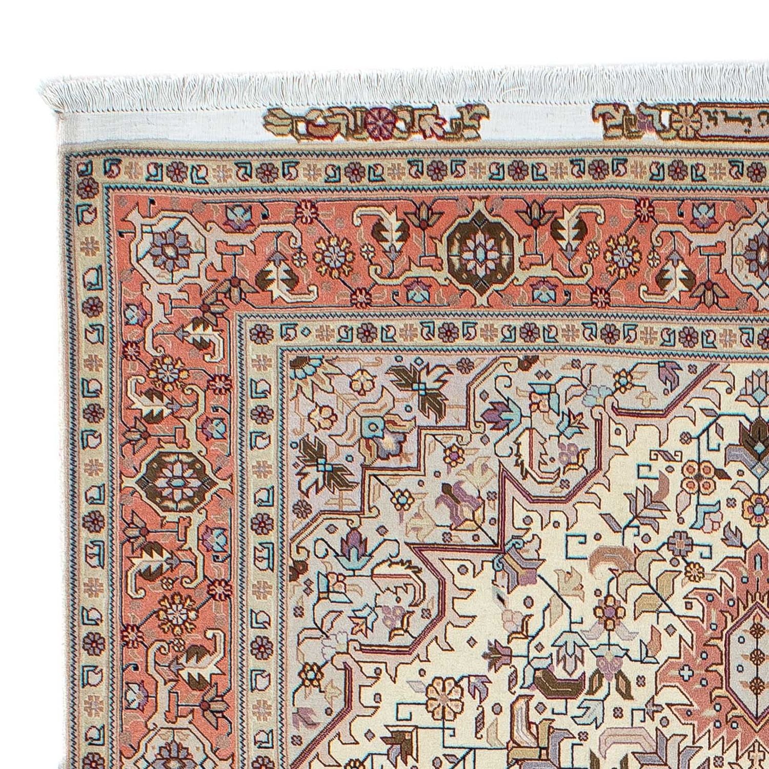 Tapis persan - Tabriz - Royal - 208 x 156 cm - beige