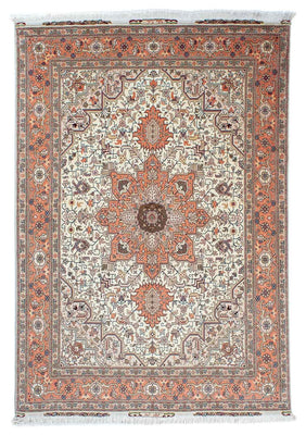 Tapis persan - Tabriz - Royal - 208 x 154 cm - beige