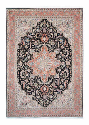 Tapis persan - Tabriz - Royal - 300 x 204 cm - bleu foncé