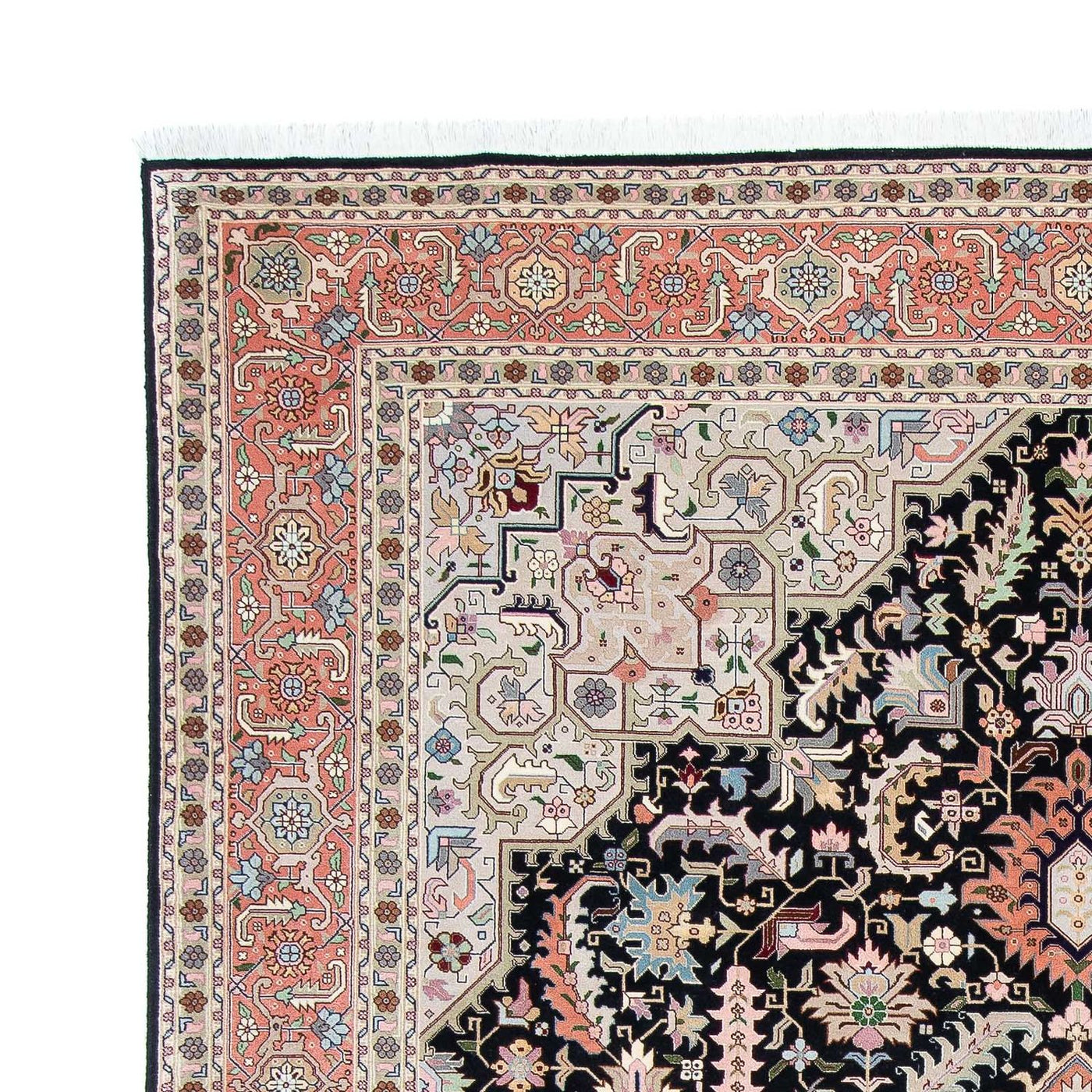 Tapis persan - Tabriz - Royal - 300 x 204 cm - bleu foncé