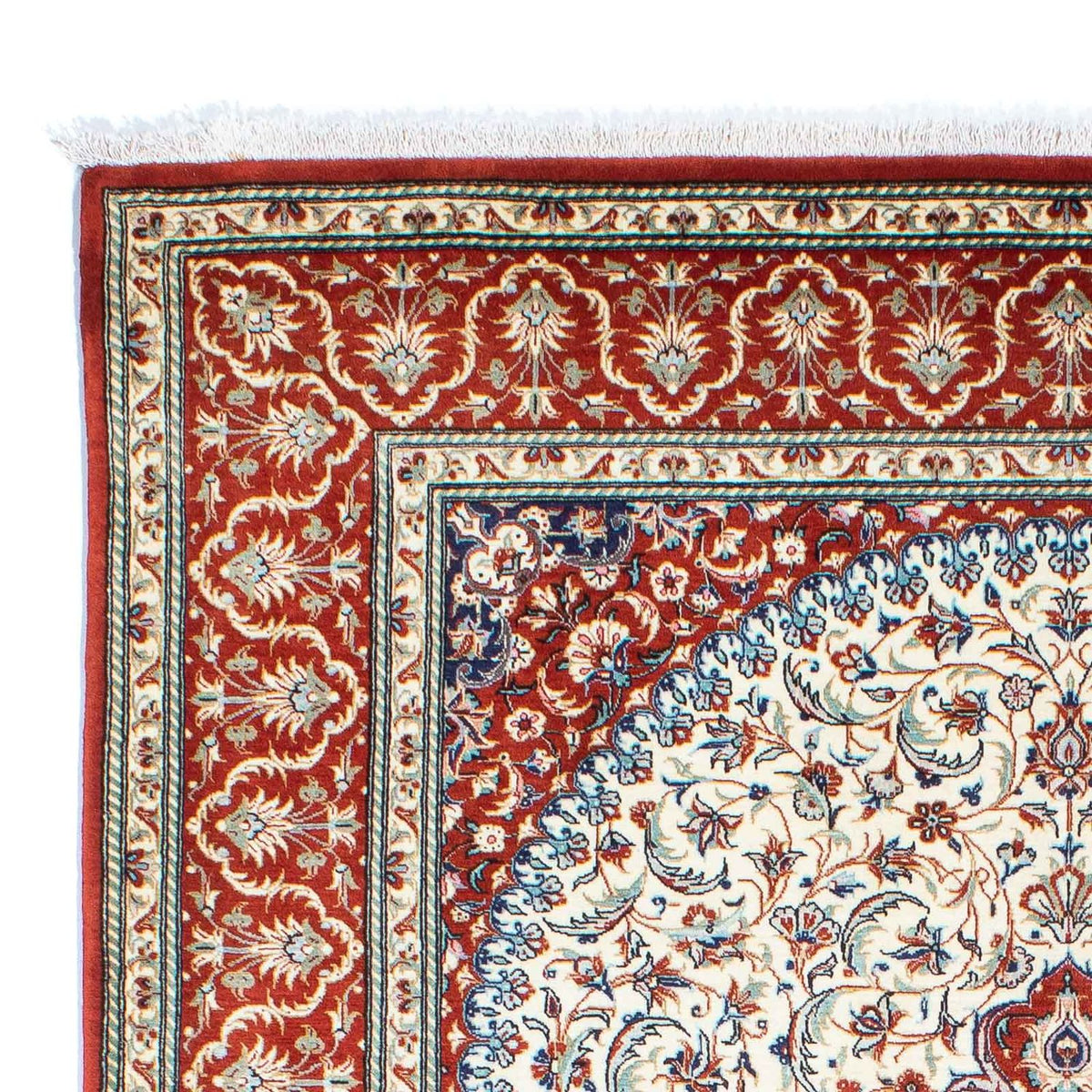 Tapis persan - Ghom - 248 x 157 cm - rouge