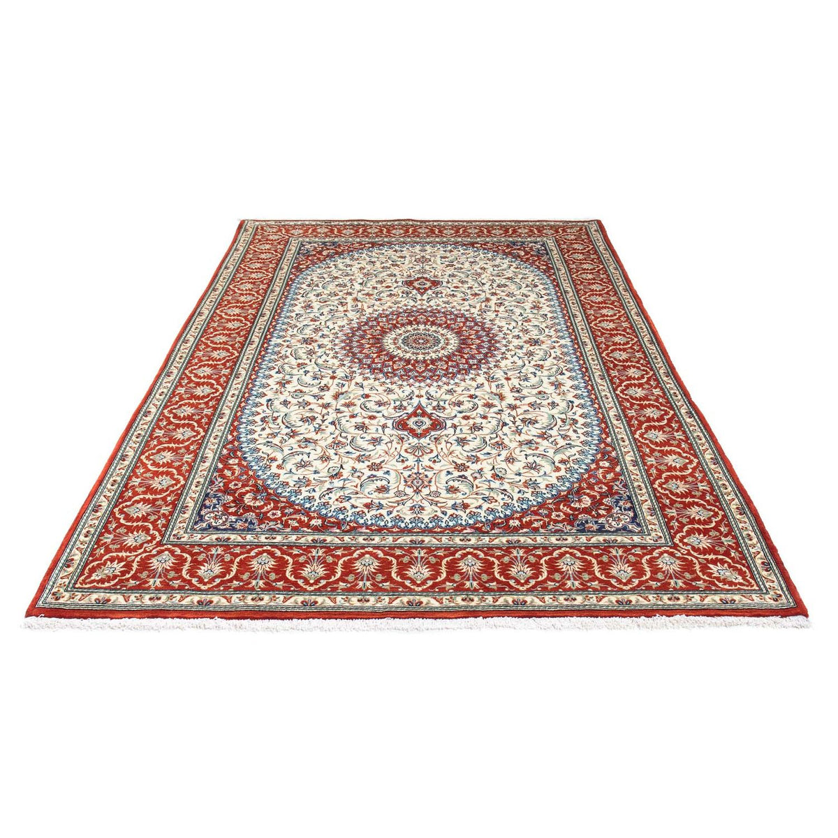 Tapis persan - Ghom - 248 x 157 cm - rouge
