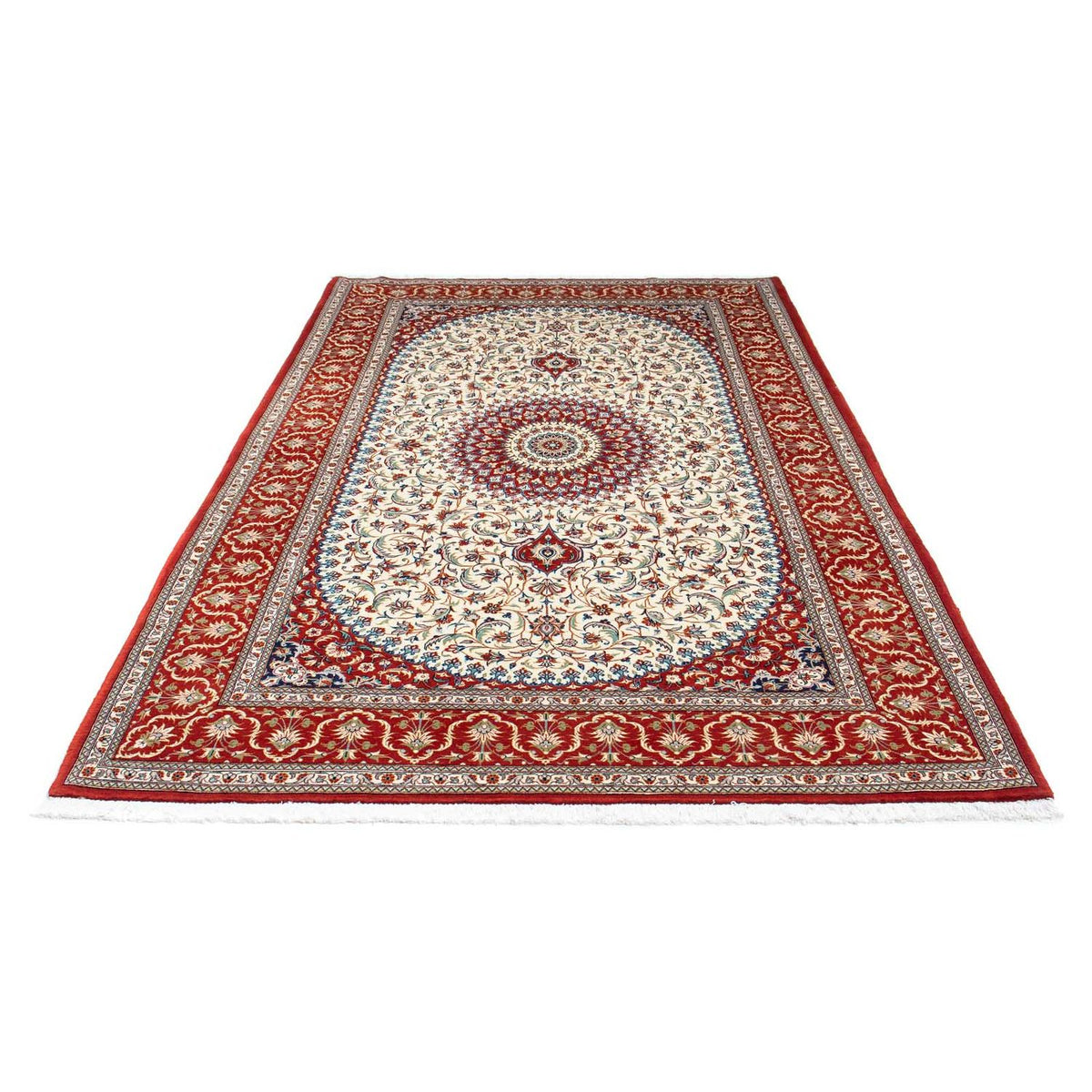 Tapis persan - Ghom - 261 x 156 cm - beige