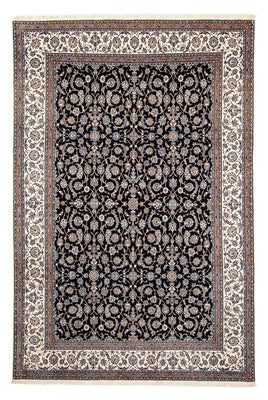 Tapis persan - Nain - Premium - 303 x 202 cm - bleu foncé
