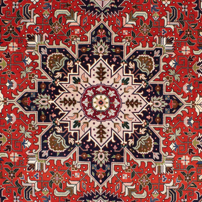 Tapis persan - Tabriz - Royal - 205 x 152 cm - rouge foncé
