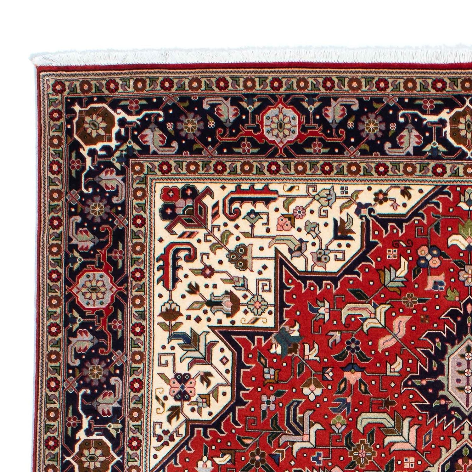 Tapis persan - Tabriz - Royal - 205 x 152 cm - rouge foncé