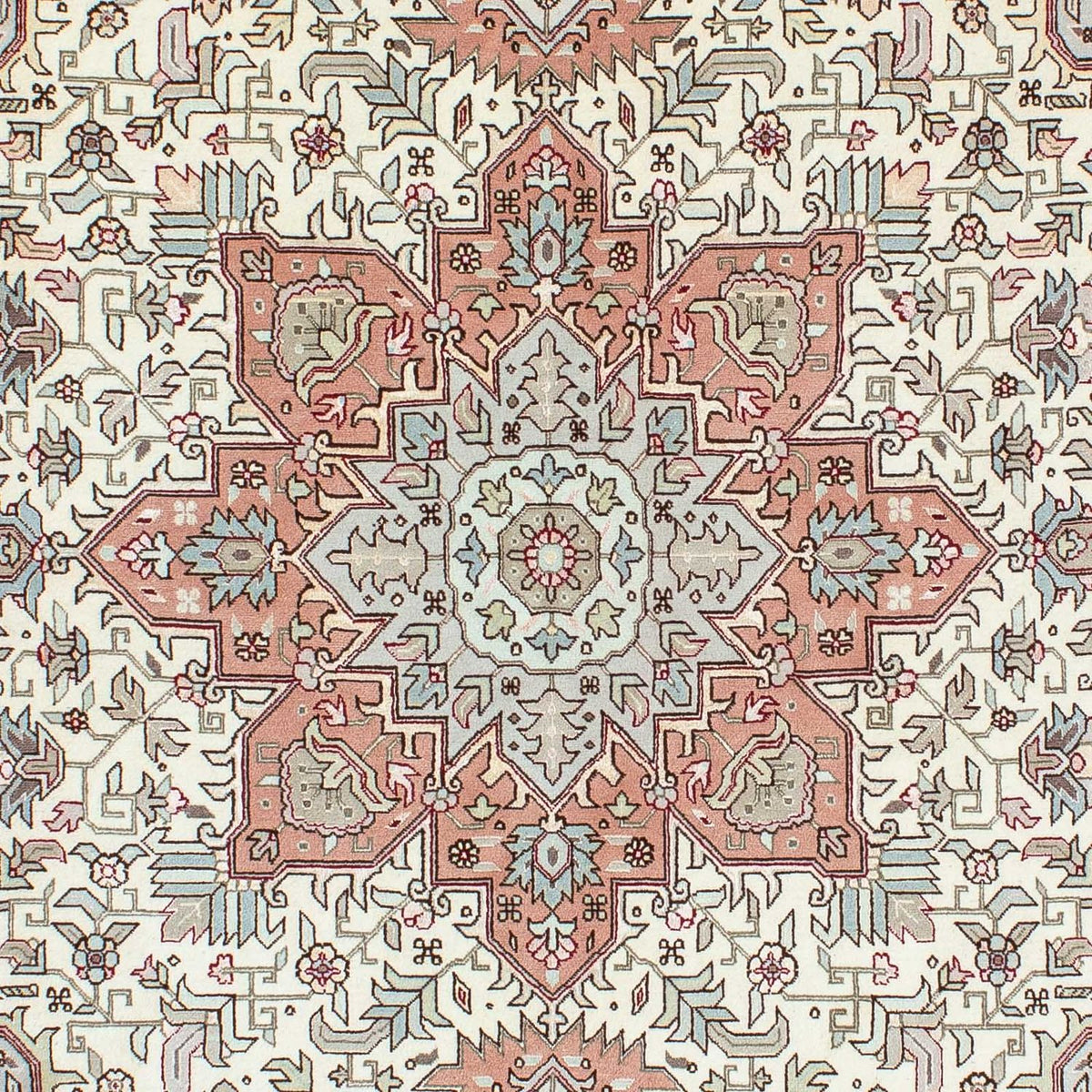 Tapis persan - Tabriz - Royal - 218 x 152 cm - beige