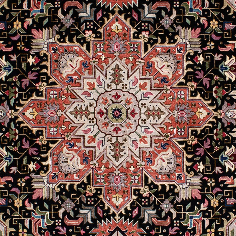 Tapis persan - Tabriz - Royal - 212 x 152 cm - bleu foncé