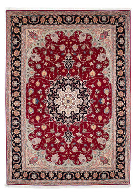 Tapis persan - Tabriz - Royal - 246 x 172 cm - rouge foncé