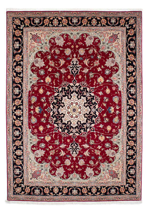 Tapis persan - Tabriz - Royal - 246 x 172 cm - rouge foncé