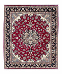 Tapis persan - Tabriz - Royal - 184 x 154 cm - rouge foncé
