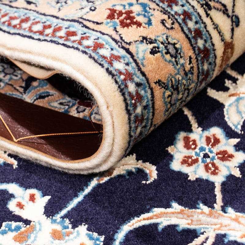 Tapis persan - Nain - Premium - 267 x 173 cm - bleu foncé