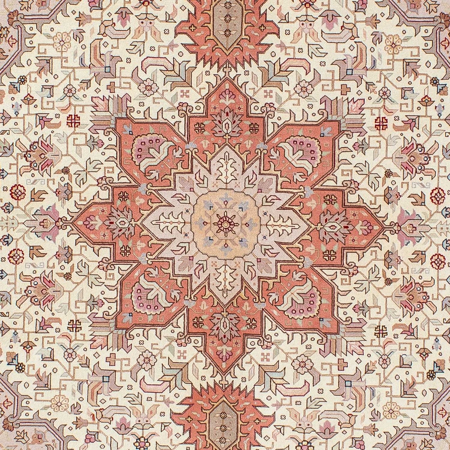 Tapis persan - Tabriz - Royal - 207 x 152 cm - beige