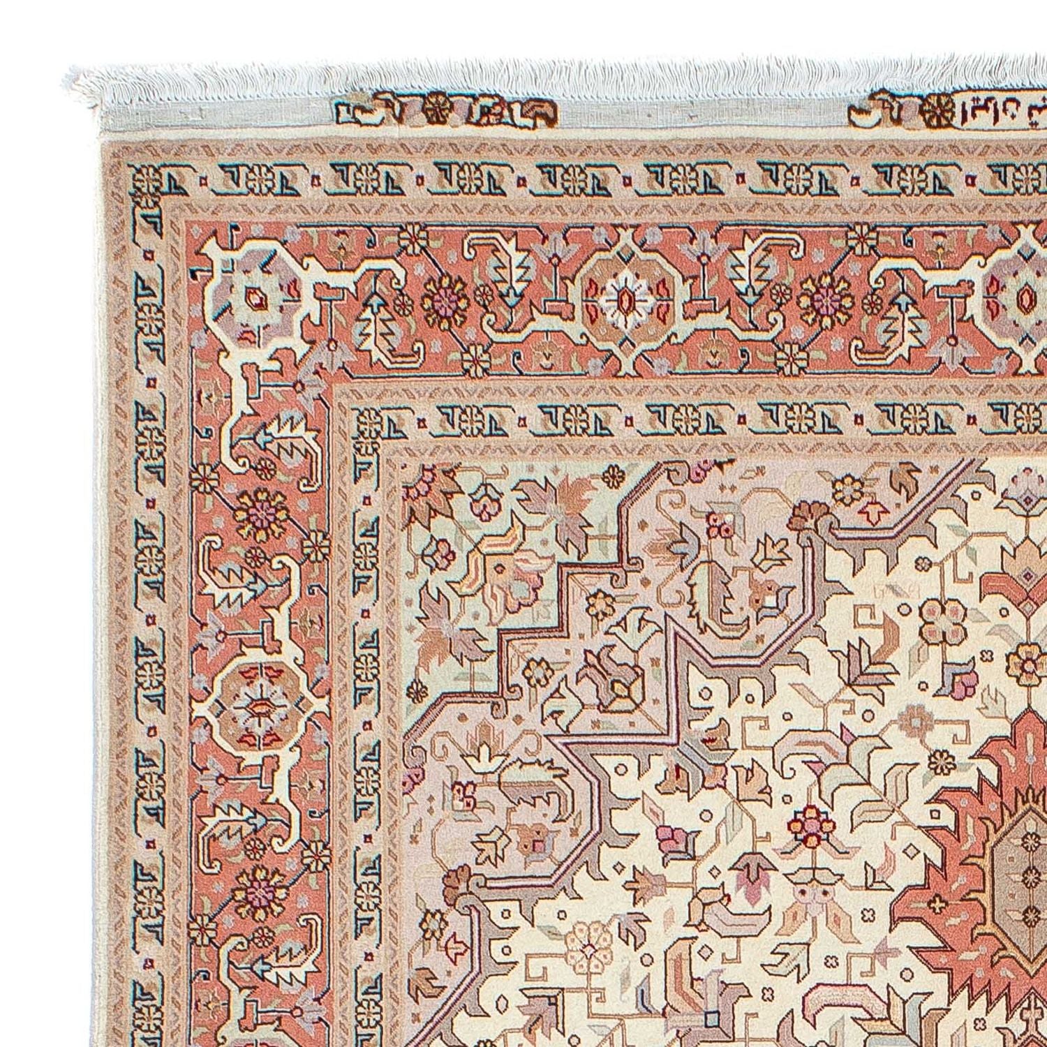 Tapis persan - Tabriz - Royal - 207 x 152 cm - beige