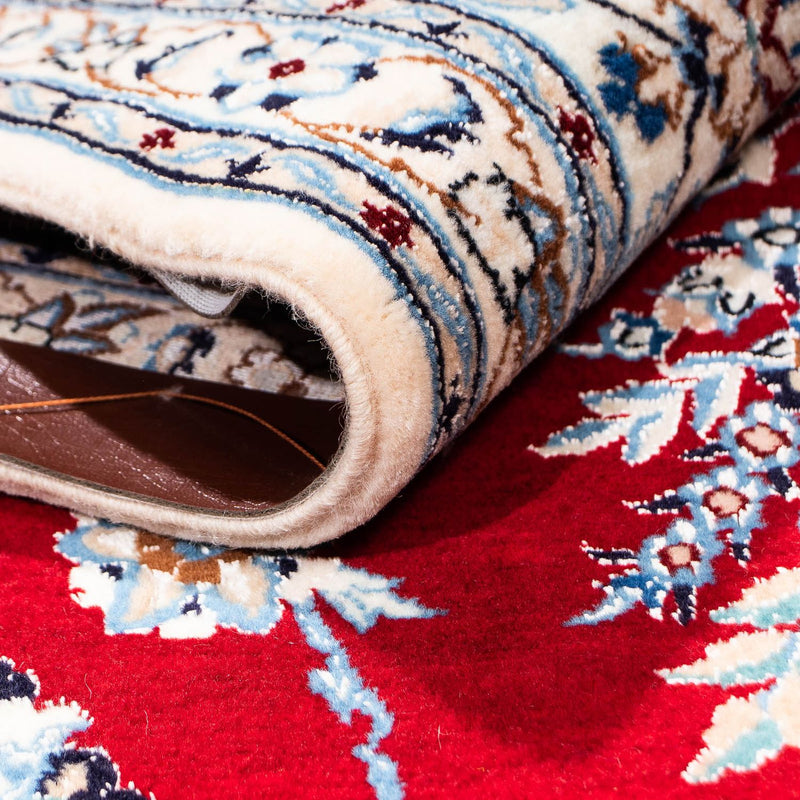 Tapis persan - Nain - Premium - 236 x 153 cm - rouge foncé