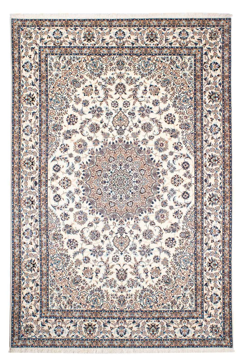 Tapis persan - Nain - Premium - 240 x 161 cm - beige