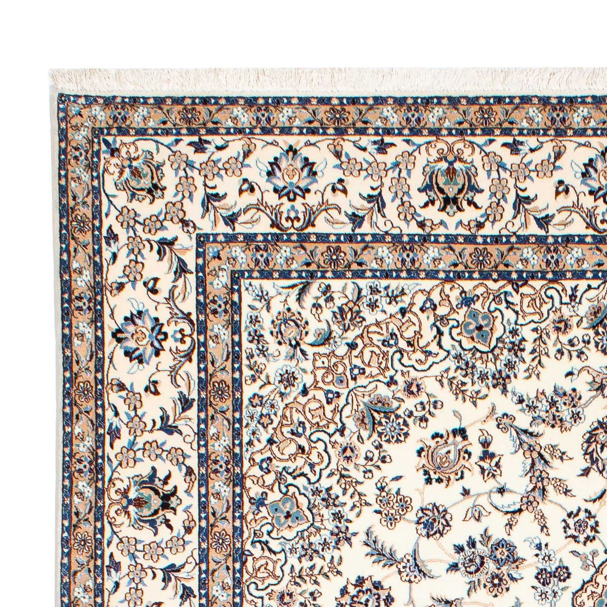 Tapis persan - Nain - Premium - 240 x 161 cm - beige