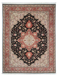 Tapis persan - Tabriz - Royal - 200 x 152 cm - bleu foncé