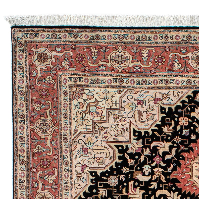 Tapis persan - Tabriz - Royal - 200 x 152 cm - bleu foncé