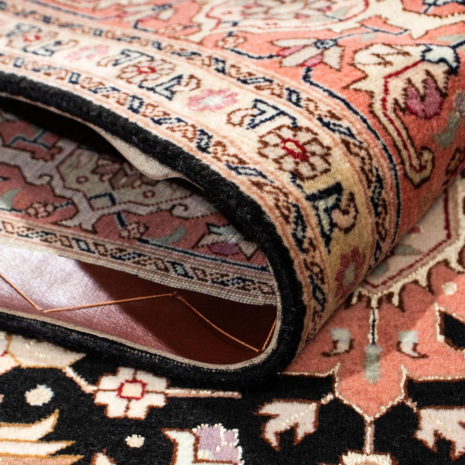 Tapis persan - Tabriz - Royal - 200 x 152 cm - bleu foncé