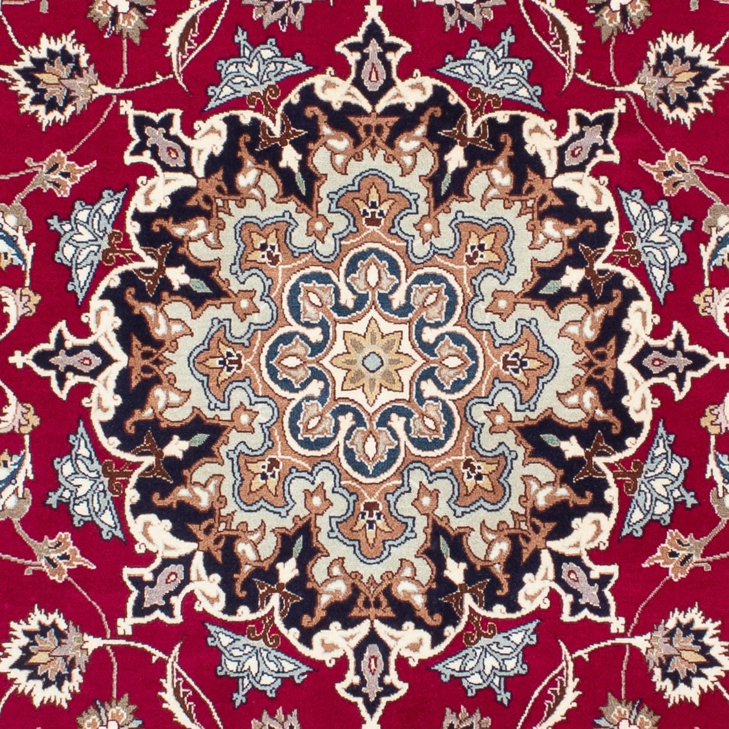 Tapis persan - Tabriz - Royal - 200 x 150 cm - rouge foncé