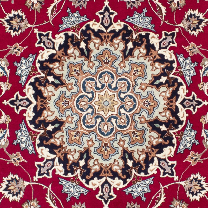 Tapis persan - Tabriz - Royal - 200 x 150 cm - rouge foncé