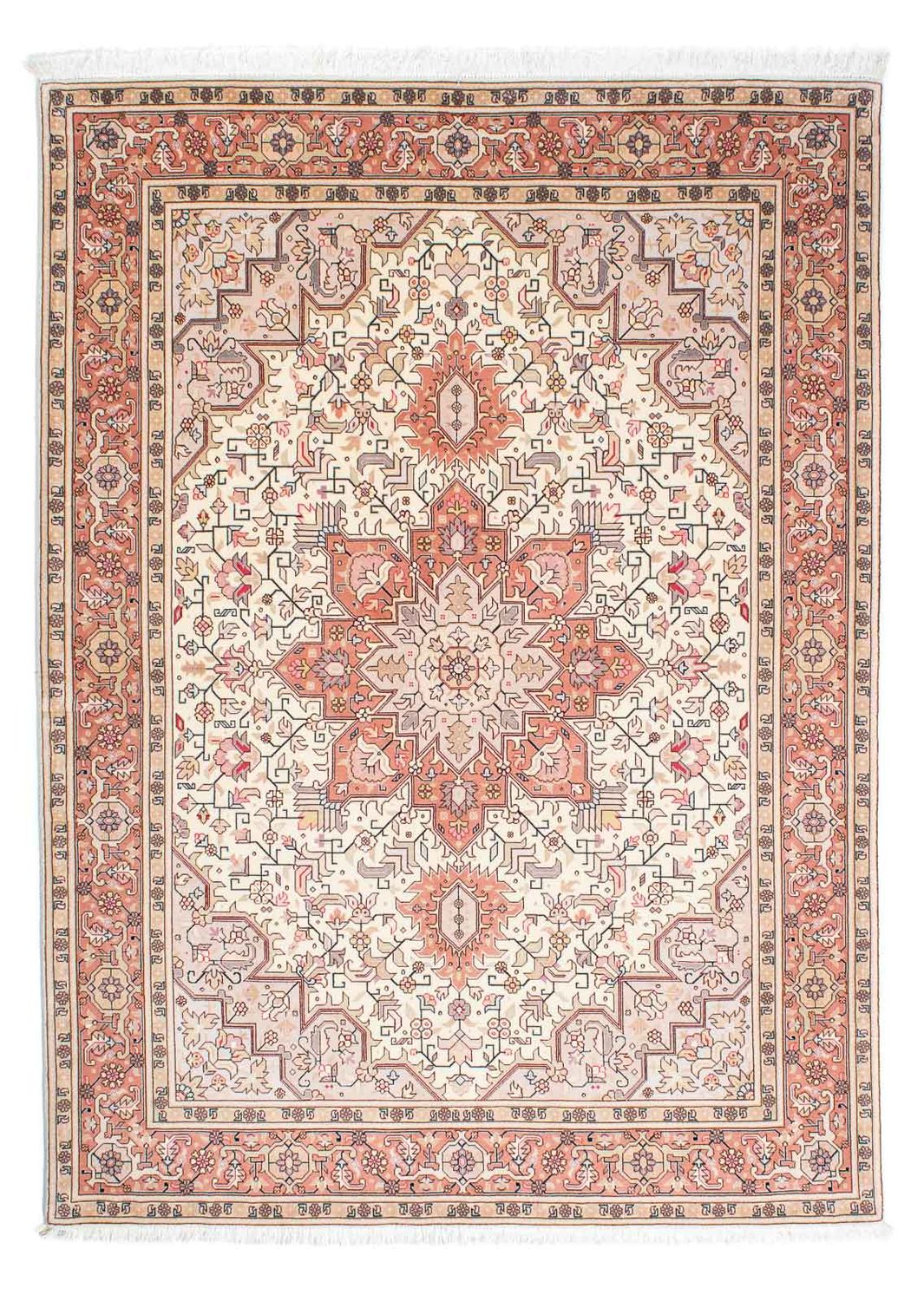Tapis persan - Tabriz - Royal - 208 x 153 cm - beige