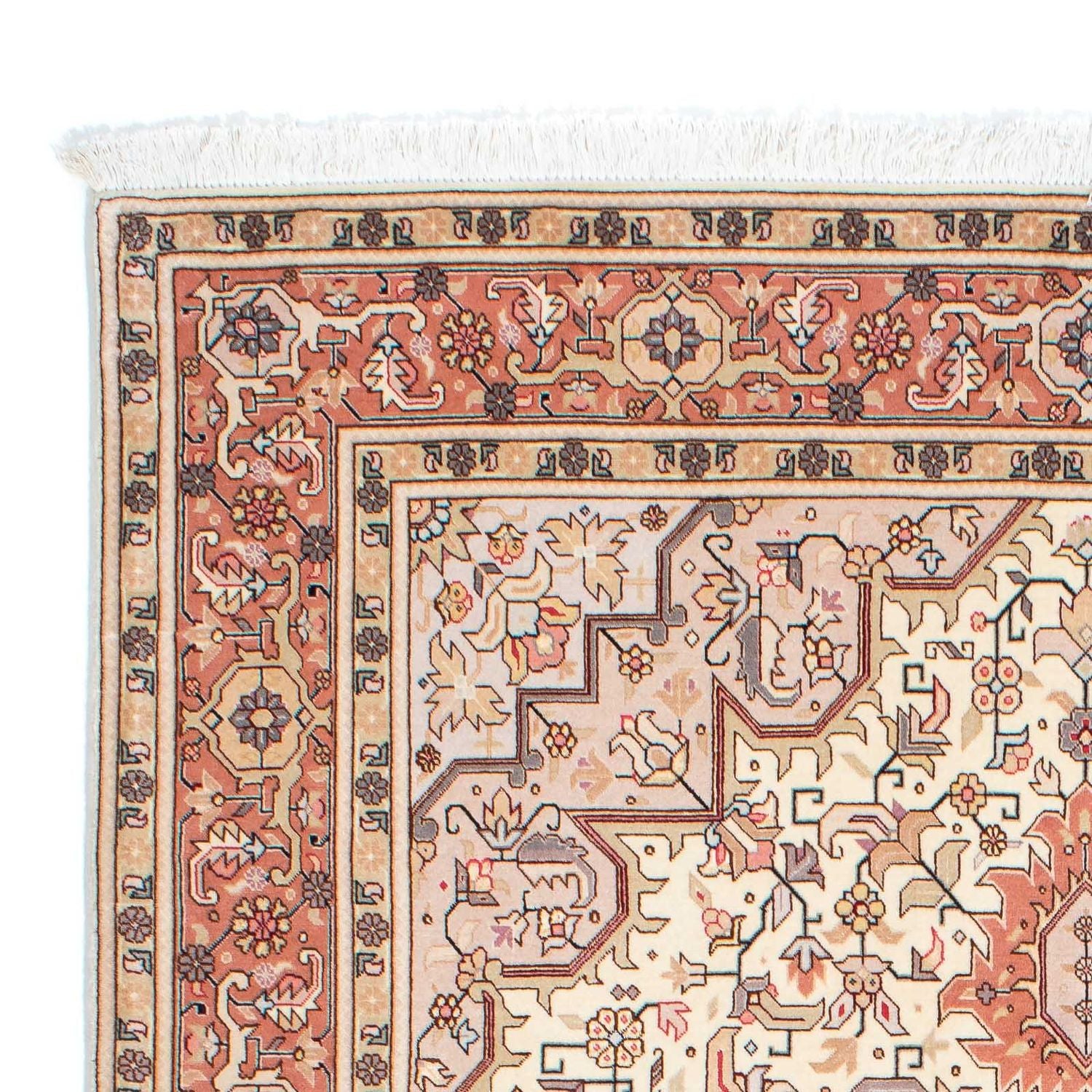 Tapis persan - Tabriz - Royal - 208 x 153 cm - beige
