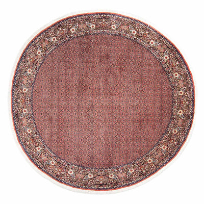 Tapis persan - Bidjar ronde  - 300 x 300 cm - rouge clair