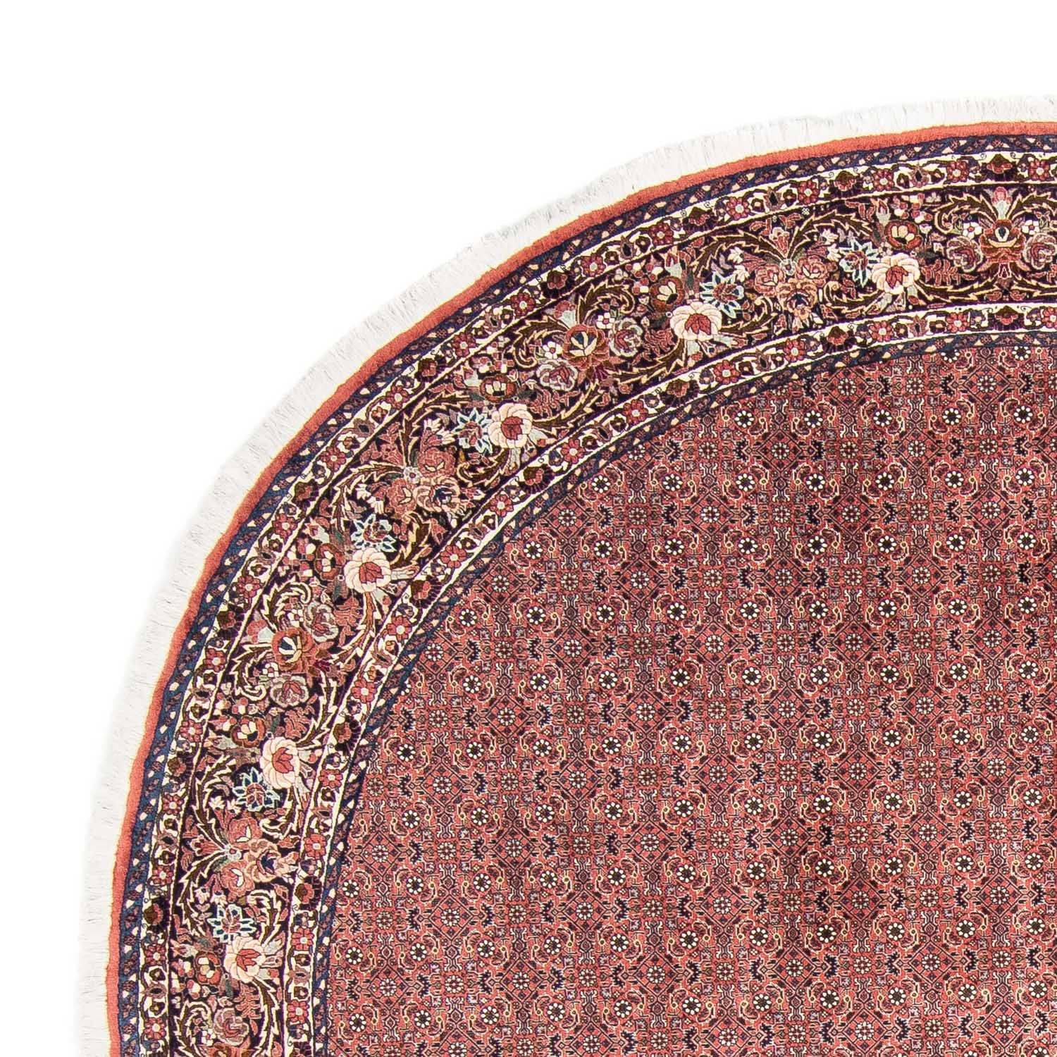 Tapis persan - Bidjar ronde  - 300 x 300 cm - rouge clair