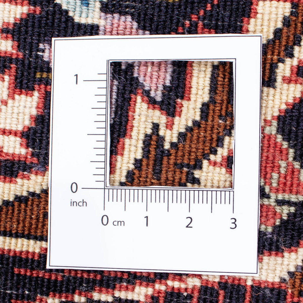 Tapis persan - Bidjar ronde  - 300 x 300 cm - rouge clair