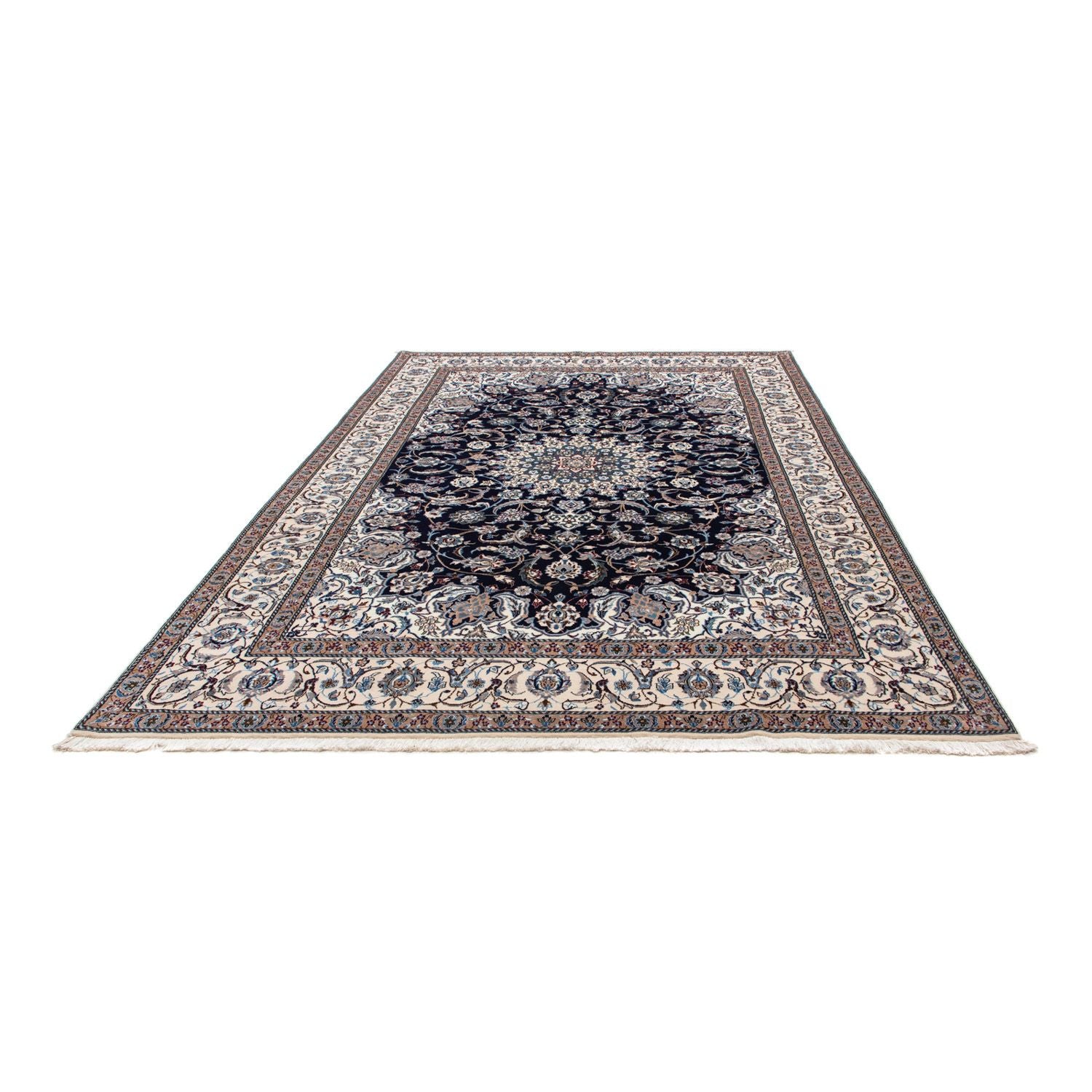 Tapis persan - Nain - Royal - 303 x 203 cm - noir