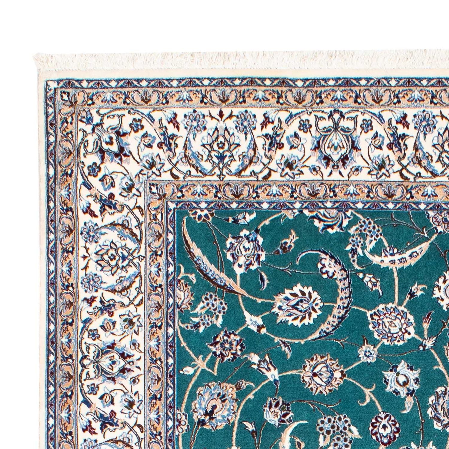 Tapis persan - Nain - Premium - 228 x 146 cm - bleu