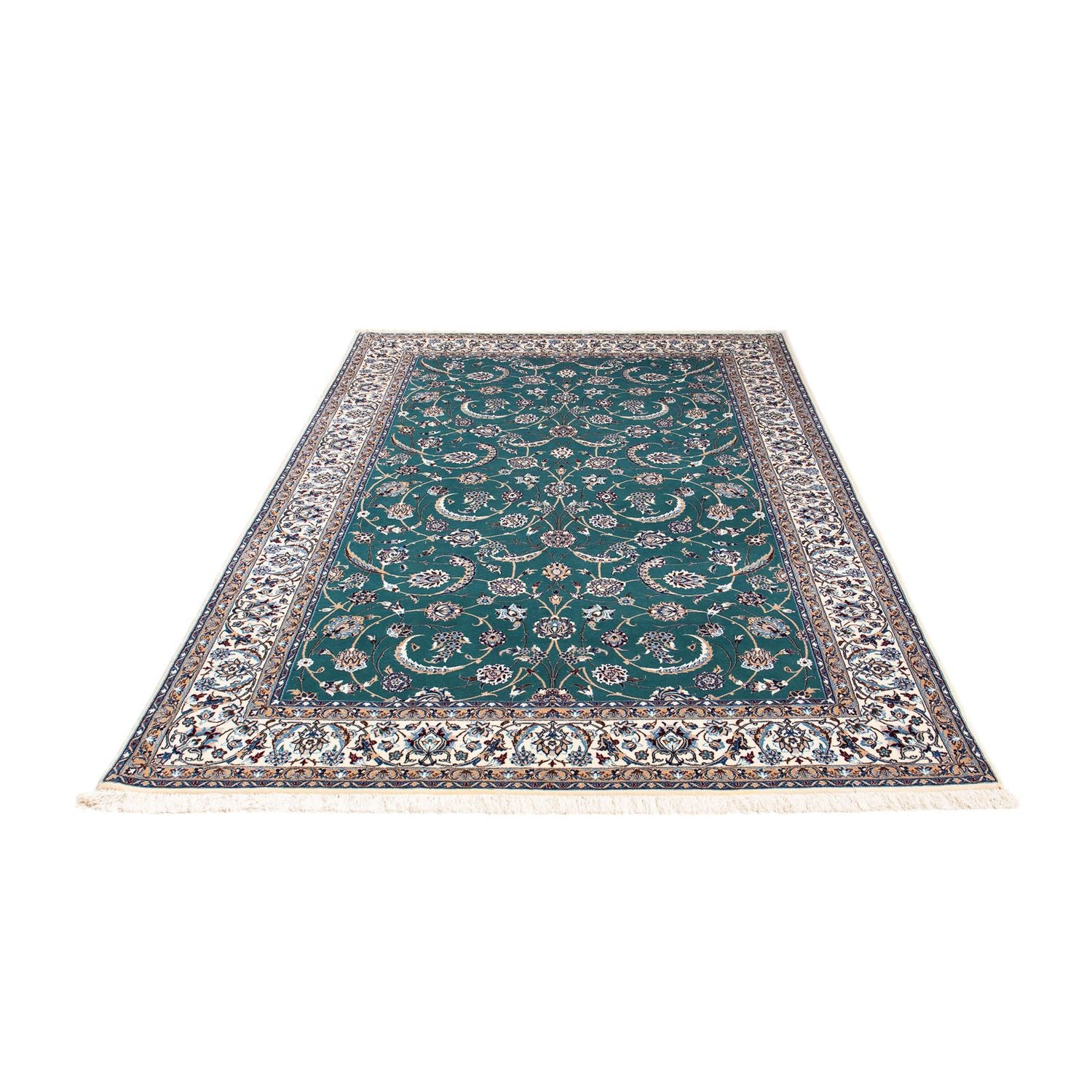 Tapis persan - Nain - Premium - 228 x 146 cm - bleu