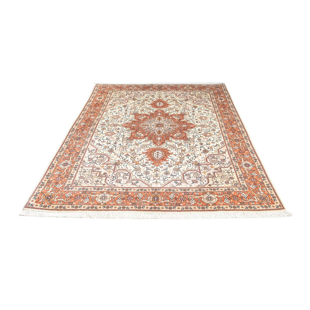 Tapis persan - Tabriz - Royal - 201 x 149 cm - beige
