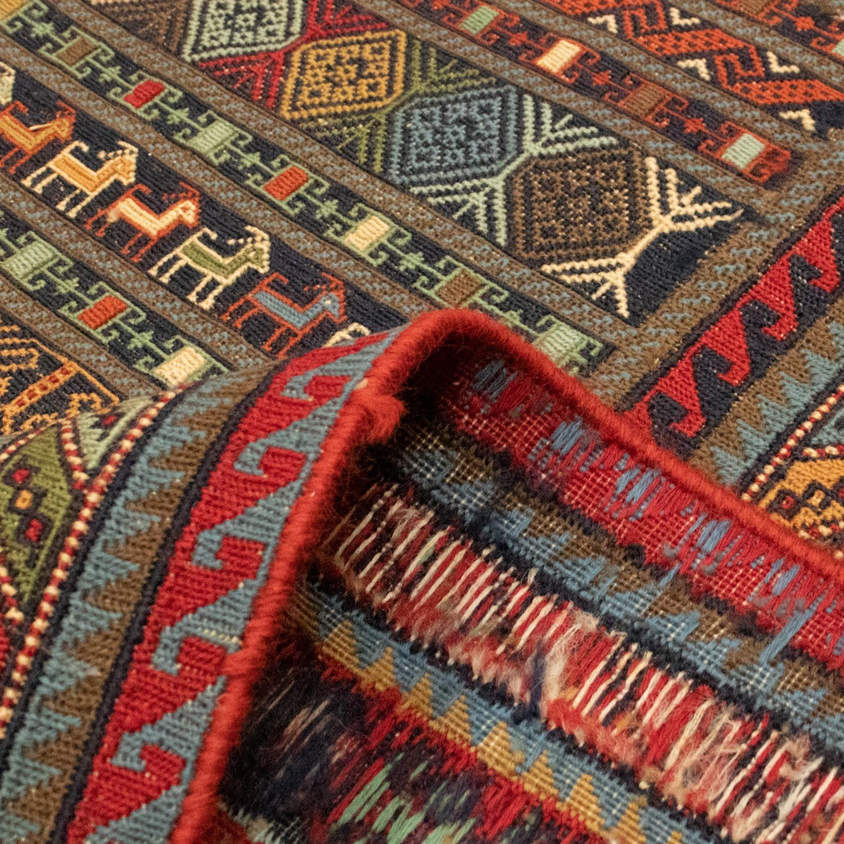 Tapis persan - Nomadic - 297 x 195 cm - multicolore