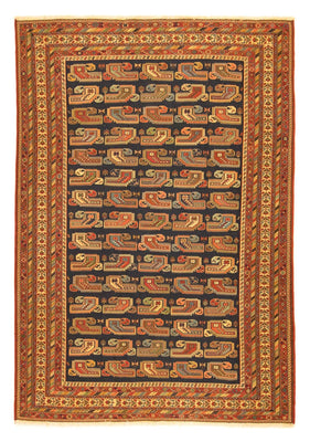 Tapis persan - Nomadic - 283 x 194 cm - bleu foncé