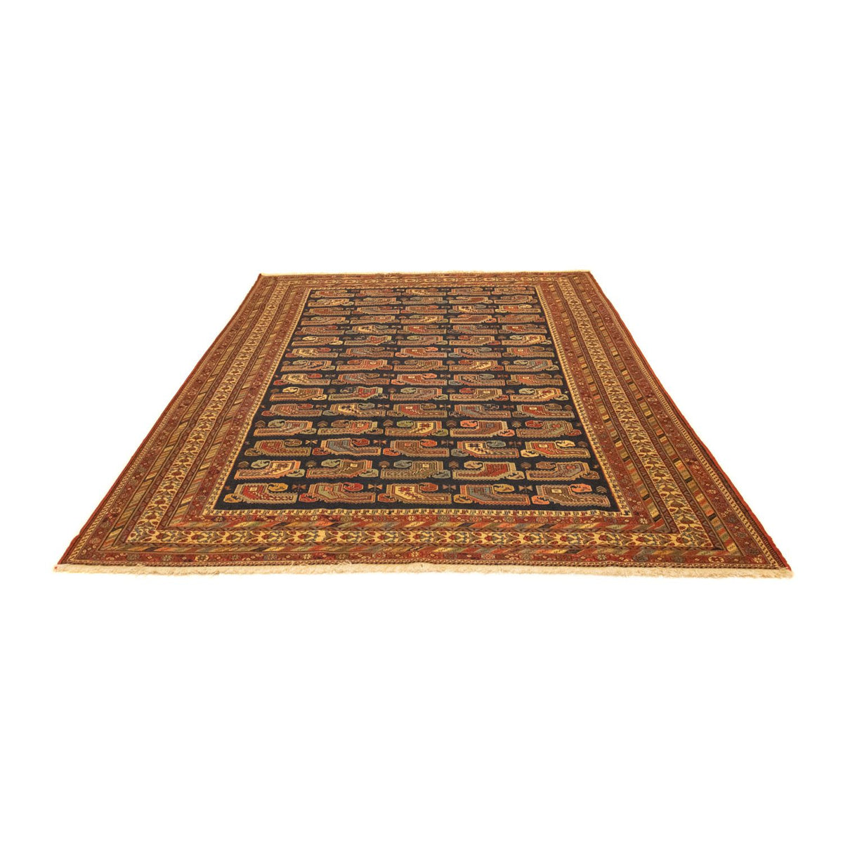 Tapis persan - Nomadic - 283 x 194 cm - bleu foncé