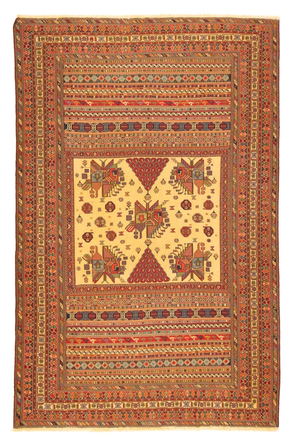 Tapis persan - Nomadic - 297 x 196 cm - multicolore