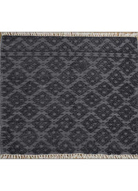 Tapis en viscose carré  - 75 x 75 cm - anthracite