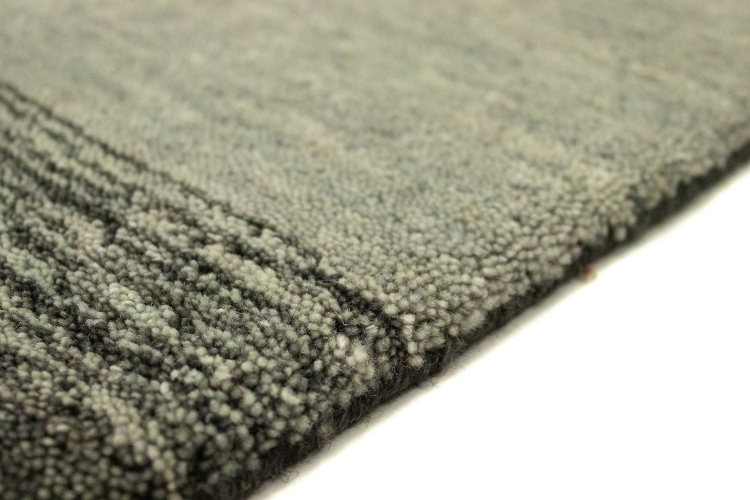 Tapis de couloir Tapis Gabbeh - Indus - 200 x 80 cm - argent